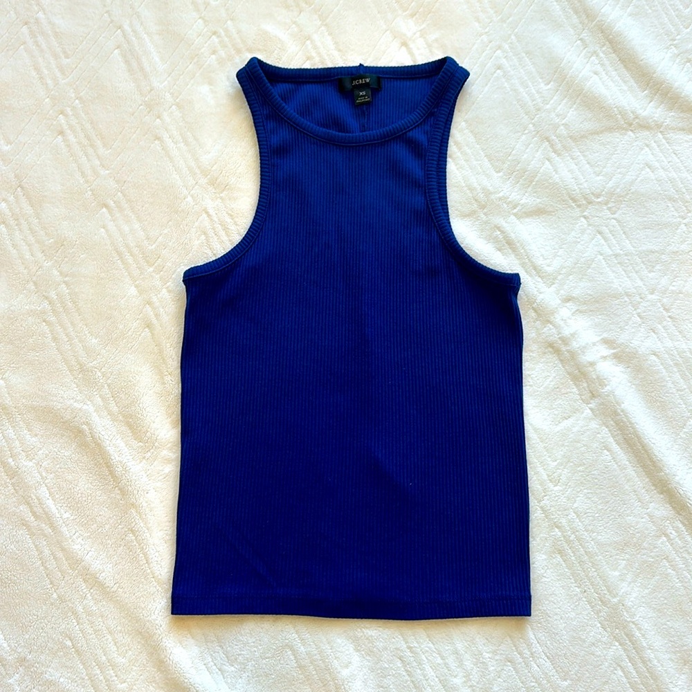 Bold blue J Crew Tank
